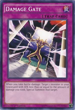 Damage Gate (BP03-EN218) - Battle Pack 3: Monster League 1st Edition Battle Pack 3: Monster League Yugioh Single Squirtle Squad Card Shop.