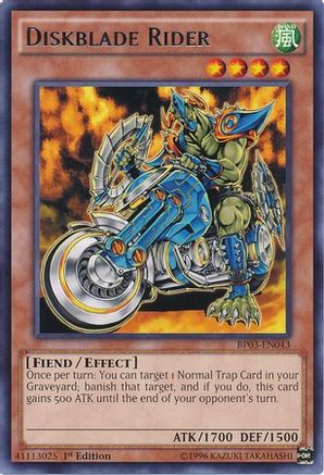 Diskblade Rider (BP03-EN043) - Battle Pack 3: Monster League 1st Edition Battle Pack 3: Monster League Yugioh Single Squirtle Squad Card Shop.