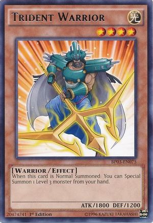 Trident Warrior (BP03-EN075) - Battle Pack 3: Monster League 1st Edition Battle Pack 3: Monster League Yugioh Single Squirtle Squad Card Shop.
