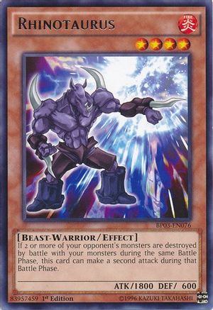 Rhinotaurus (BP03-EN076) - Battle Pack 3: Monster League 1st Edition Battle Pack 3: Monster League Yugioh Single Squirtle Squad Card Shop.