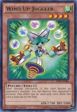 Wind-Up Juggler (BP03-EN086) - Battle Pack 3: Monster League 1st Edition Battle Pack 3: Monster League Yugioh Single Squirtle Squad Card Shop.