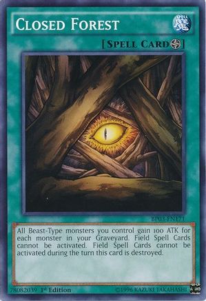 Closed Forest (BP03-EN171) - Battle Pack 3: Monster League 1st Edition Battle Pack 3: Monster League Yugioh Single Squirtle Squad Card Shop.