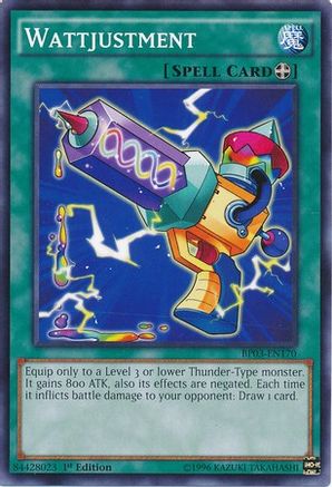 Wattjustment (BP03-EN170) - Battle Pack 3: Monster League 1st Edition Battle Pack 3: Monster League Yugioh Single Squirtle Squad Card Shop.