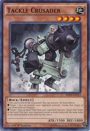 Tackle Crusader (BP03-EN113) - Battle Pack 3: Monster League 1st Edition Battle Pack 3: Monster League Yugioh Single Squirtle Squad Card Shop.