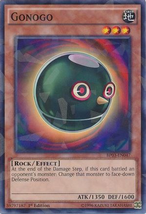Gonogo (Shatterfoil) (BP03-EN047) - Battle Pack 3: Monster League 1st Edition Battle Pack 3: Monster League Yugioh Single Squirtle Squad Card Shop.