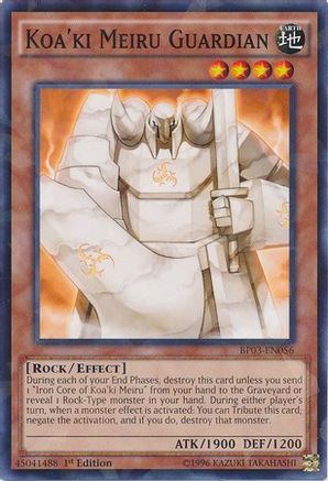 Koa'ki Meiru Guardian (Shatterfoil) (BP03-EN056) - Battle Pack 3: Monster League 1st Edition Battle Pack 3: Monster League Yugioh Single Squirtle Squad Card Shop.