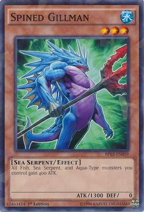 Spined Gillman (Shatterfoil) (BP03-EN059) - Battle Pack 3: Monster League 1st Edition Battle Pack 3: Monster League Yugioh Single Squirtle Squad Card Shop.