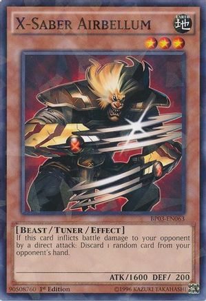 X-Saber Airbellum (Shatterfoil) (BP03-EN063) - Battle Pack 3: Monster League 1st Edition Battle Pack 3: Monster League Yugioh Single Squirtle Squad Card Shop.