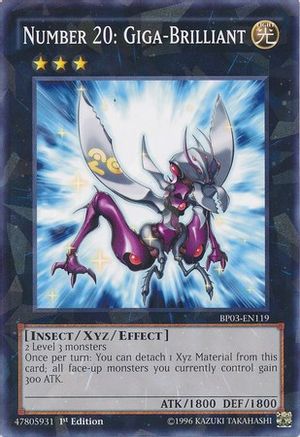 Number 20: Giga-Brilliant (Shatterfoil) (BP03-EN119) - Battle Pack 3: Monster League 1st Edition Battle Pack 3: Monster League Yugioh Single Squirtle Squad Card Shop.