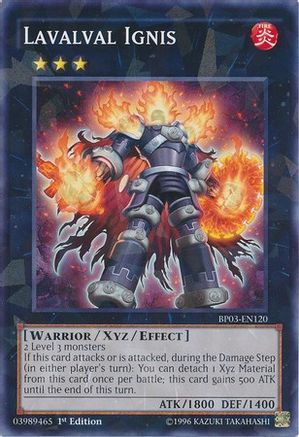 Lavalval Ignis (Shatterfoil) (BP03-EN120) - Battle Pack 3: Monster League 1st Edition Battle Pack 3: Monster League Yugioh Single Squirtle Squad Card Shop.