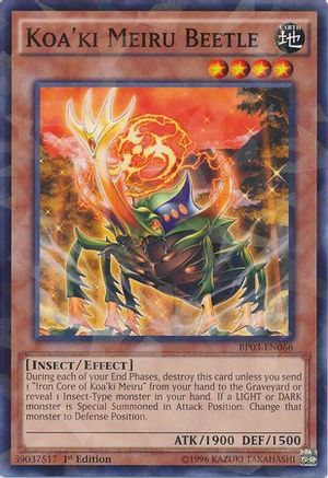 Koa'ki Meiru Beetle (Shatterfoil) (BP03-EN066) - Battle Pack 3: Monster League 1st Edition Battle Pack 3: Monster League Yugioh Single Squirtle Squad Card Shop.