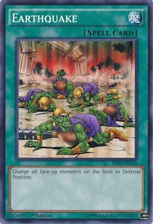 Earthquake (BP03-EN150) - Battle Pack 3: Monster League 1st Edition Battle Pack 3: Monster League Yugioh Single Squirtle Squad Card Shop.
