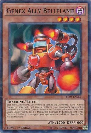Genex Ally Bellflame (Shatterfoil) (BP03-EN082) - Battle Pack 3: Monster League 1st Edition Battle Pack 3: Monster League Yugioh Single Squirtle Squad Card Shop.