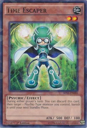 Time Escaper (Shatterfoil) (BP03-EN088) - Battle Pack 3: Monster League 1st Edition Battle Pack 3: Monster League Yugioh Single Squirtle Squad Card Shop.