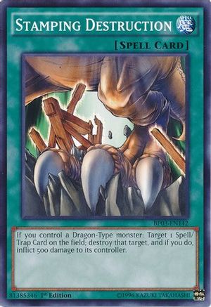 Stamping Destruction (BP03-EN142) - Battle Pack 3: Monster League 1st Edition Battle Pack 3: Monster League Yugioh Single Squirtle Squad Card Shop.