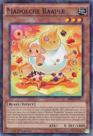 Madolche Baaple (Shatterfoil) (BP03-EN097) - Battle Pack 3: Monster League 1st Edition Battle Pack 3: Monster League Yugioh Single Squirtle Squad Card Shop.