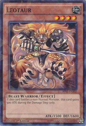 Leotaur (Shatterfoil) (BP03-EN102) - Battle Pack 3: Monster League 1st Edition Battle Pack 3: Monster League Yugioh Single Squirtle Squad Card Shop.
