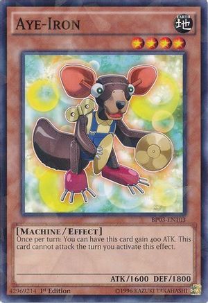 Aye-Iron (Shatterfoil) (BP03-EN103) - Battle Pack 3: Monster League 1st Edition Battle Pack 3: Monster League Yugioh Single Squirtle Squad Card Shop.