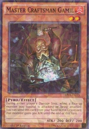 Master Craftsman Gamil (Shatterfoil) (BP03-EN115) - Battle Pack 3: Monster League 1st Edition Battle Pack 3: Monster League Yugioh Single Squirtle Squad Card Shop.