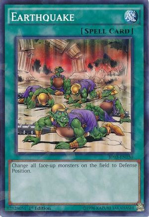 Earthquake (Shatterfoil) (BP03-EN150) - Battle Pack 3: Monster League 1st Edition Battle Pack 3: Monster League Yugioh Single Squirtle Squad Card Shop.