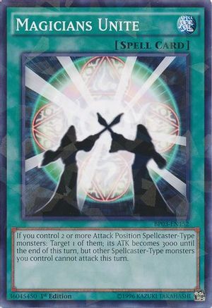 Magicians Unite (Shatterfoil) (BP03-EN152) - Battle Pack 3: Monster League 1st Edition Battle Pack 3: Monster League Yugioh Single Squirtle Squad Card Shop.