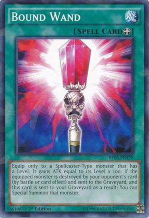 Bound Wand (Shatterfoil) (BP03-EN175) - Battle Pack 3: Monster League 1st Edition Battle Pack 3: Monster League Yugioh Single Squirtle Squad Card Shop.