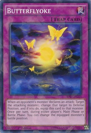 Butterflyoke (Shatterfoil) (BP03-EN225) - Battle Pack 3: Monster League 1st Edition Battle Pack 3: Monster League Yugioh Single Squirtle Squad Card Shop.