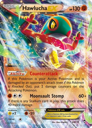 Hawlucha EX 064/111 – Furious Fists – Holofoil