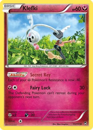 Klefki 073 XY Furious Fists - Uncommon XY - Furious Fists Pokemon Single Squirtle Squad Card Shop.