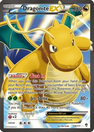 Dragonite EX (108 Full Art) (108 Full Art) 108 - Holofoil XY Furious Fists - Ultra Rare