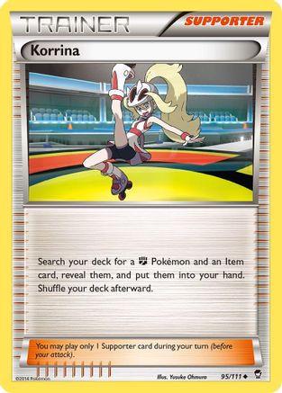 Korrina 095 XY Furious Fists - Uncommon XY - Furious Fists Pokemon Single Squirtle Squad Card Shop.