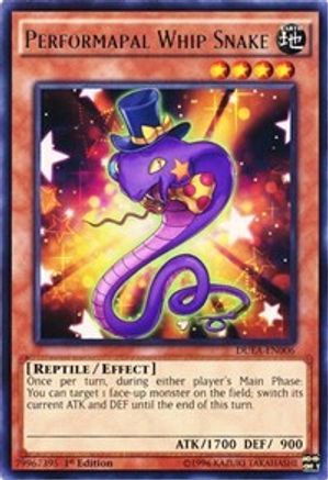 Performapal Whip Snake (DUEA-EN006) - Duelist Alliance 1st Edition Duelist Alliance Yugioh Single Squirtle Squad Card Shop.