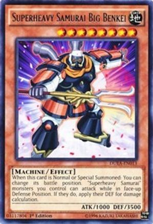 Superheavy Samurai Big Benkei (DUEA-EN013) - Duelist Alliance 1st Edition Duelist Alliance Yugioh Single Squirtle Squad Card Shop.
