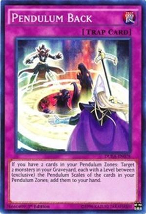 Pendulum Back (DUEA-EN078) - Duelist Alliance 1st Edition Duelist Alliance Yugioh Single Squirtle Squad Card Shop.