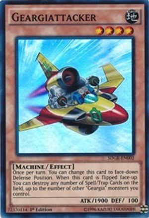 Geargiattacker (SDGR-EN002) - Structure Deck: Geargia Rampage 1st Edition Structure Deck: Geargia Rampage Yugioh Single Squirtle Squad Card Shop.