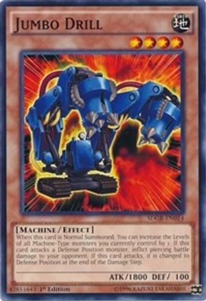 Jumbo Drill (SDGR-EN014) - Structure Deck: Geargia Rampage 1st Edition Structure Deck: Geargia Rampage Yugioh Single Squirtle Squad Card Shop.
