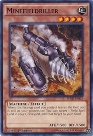 Minefieldriller (SDGR-EN015) - Structure Deck: Geargia Rampage 1st Edition Structure Deck: Geargia Rampage Yugioh Single Squirtle Squad Card Shop.