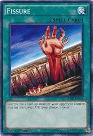 Fissure (SDGR-EN024) - Structure Deck: Geargia Rampage 1st Edition Structure Deck: Geargia Rampage Yugioh Single Squirtle Squad Card Shop.