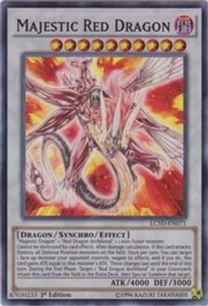 Majestic Red Dragon (LC5D-EN071) - Legendary Collection 5D's 1st Edition Legendary Collection 5D's Yugioh Single Squirtle Squad Card Shop.
