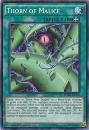 Thorn of Malice (LC5D-EN103) - Legendary Collection 5D's 1st Edition Legendary Collection 5D's Yugioh Single Squirtle Squad Card Shop.