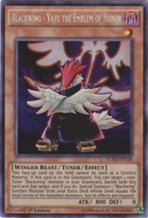 Blackwing - Vayu the Emblem of Honor (LC5D-EN118) - Legendary Collection 5D's 1st Edition Legendary Collection 5D's Yugioh Single Squirtle Squad Card Shop.