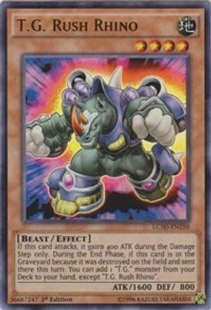 T.G. Rush Rhino (LC5D-EN210) - Legendary Collection 5D's 1st Edition Legendary Collection 5D's Yugioh Single Squirtle Squad Card Shop.