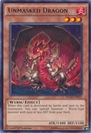 Unmasked Dragon (NECH-EN035) - The New Challengers Unlimited The New Challengers Yugioh Single Squirtle Squad Card Shop.