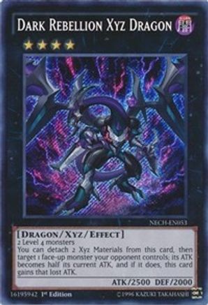 Dark Rebellion Xyz Dragon (NECH-EN053) - The New Challengers 1st Edition The New Challengers Yugioh Single Squirtle Squad Card Shop.