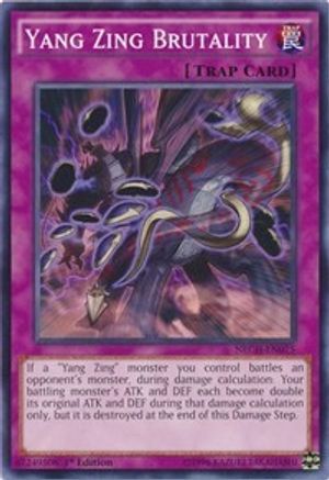 Yang Zing Brutality (NECH-EN075) - The New Challengers 1st Edition The New Challengers Yugioh Single Squirtle Squad Card Shop.