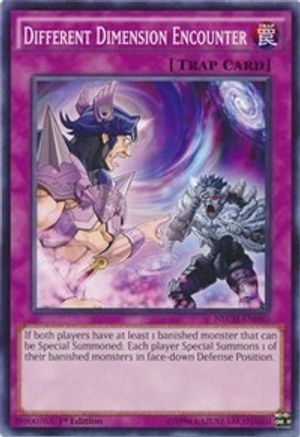 Different Dimension Encounter (NECH-EN080) - The New Challengers 1st Edition The New Challengers Yugioh Single Squirtle Squad Card Shop.