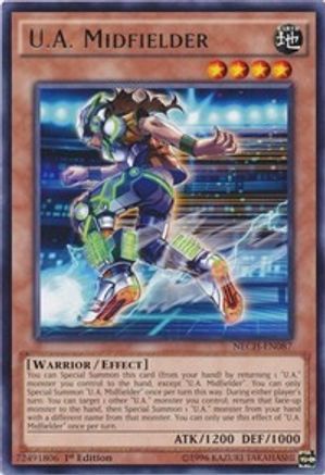 U.A. Midfielder (NECH-EN087) - The New Challengers 1st Edition The New Challengers Yugioh Single Squirtle Squad Card Shop.