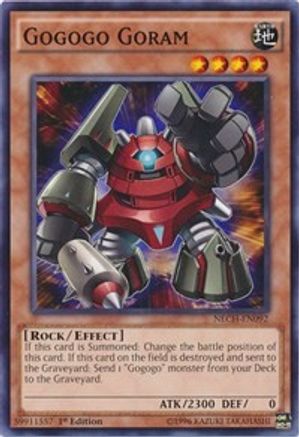 Gogogo Goram (NECH-EN092) - The New Challengers 1st Edition The New Challengers Yugioh Single Squirtle Squad Card Shop.