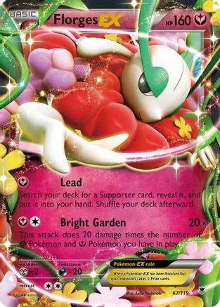 Florges EX 067/119 - Holofoil XY Phantom Forces - Ultra Rare XY - Phantom Forces Pokemon Single Squirtle Squad Card Shop.