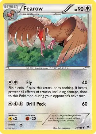 Fearow - Reverse Holofoil XY Phantom Forces - Uncommon